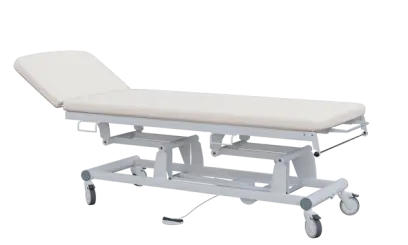 EUROMEDICA - 11 lehátko elektricky stavitelné, 2-segmentové s nožním ovladačem (1 motor), bílé č. 1