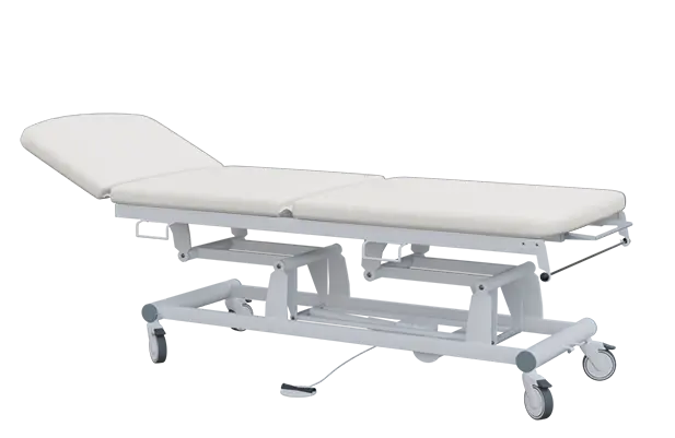 EUROMEDICA - 13 lehátko elektricky stavitelné, 3-segmentové s nožním ovladačem (1 motor), bílé č. 1