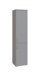 BN 5 - 42D kancelářská skříň, 2-dveřová, pravá, 1800x400x400, šedá