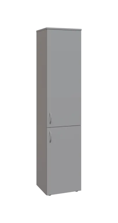 BN 5 - 42D kancelářská skříň, 2-dveřová, pravá, 1800x400x400, šedá
