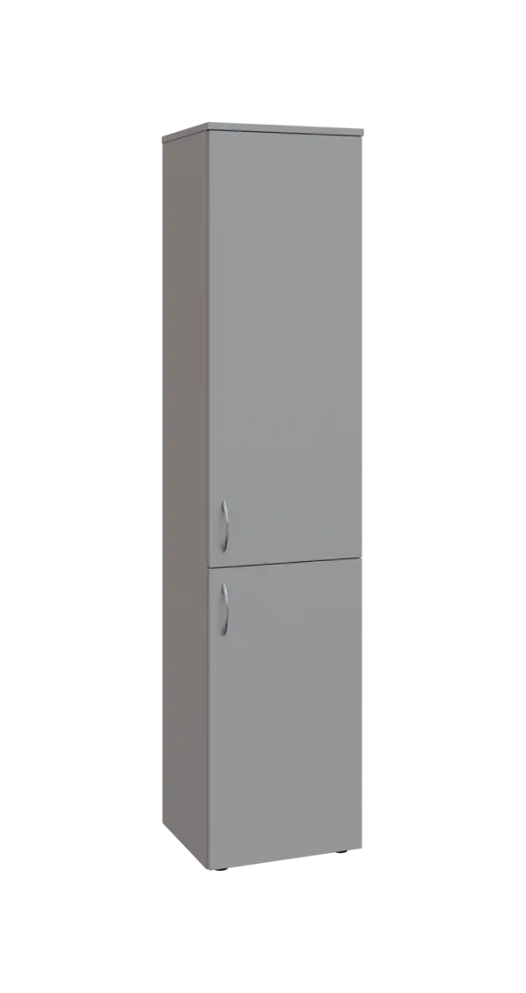 BN 5 - 42D kancelářská skříň, 2-dveřová, pravá, 1800x400x400, šedá