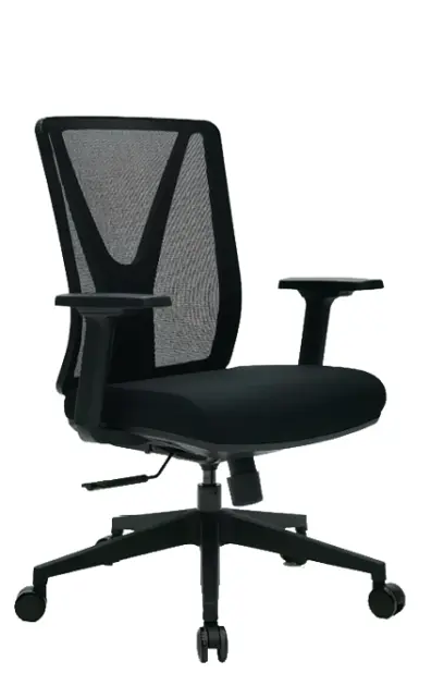 XENA kancelářská židle, kříž černý, černá