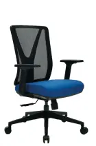 XENA kancelářská židle, kříž černý, modrá