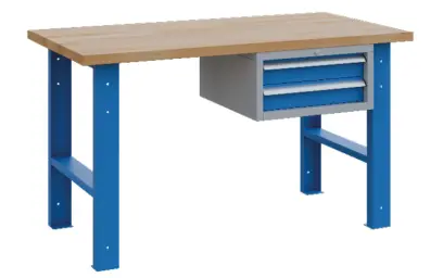 BS - 2 / 150 dílenský pracovní stůl, podvěsná zásuvka, pracovní deska spárovka s. 40 mm