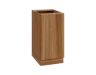 JPS - 4D spodní skříňka, 1-dveřová, pravá, 870x400x600, ořech světlý