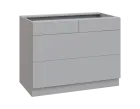 JPS - 11Z32 spodní skříňka, 4-zásuvková, 870x1100x600, šedá