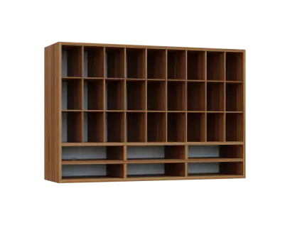 JPH - CUPPUT horní skříňka, policová na hrníčky, záda MDF, 800x1200x330, ořech světlý