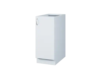 CS - 35D spodní skříňka, 1-dveřová, pravá, 870x350x600, bílá