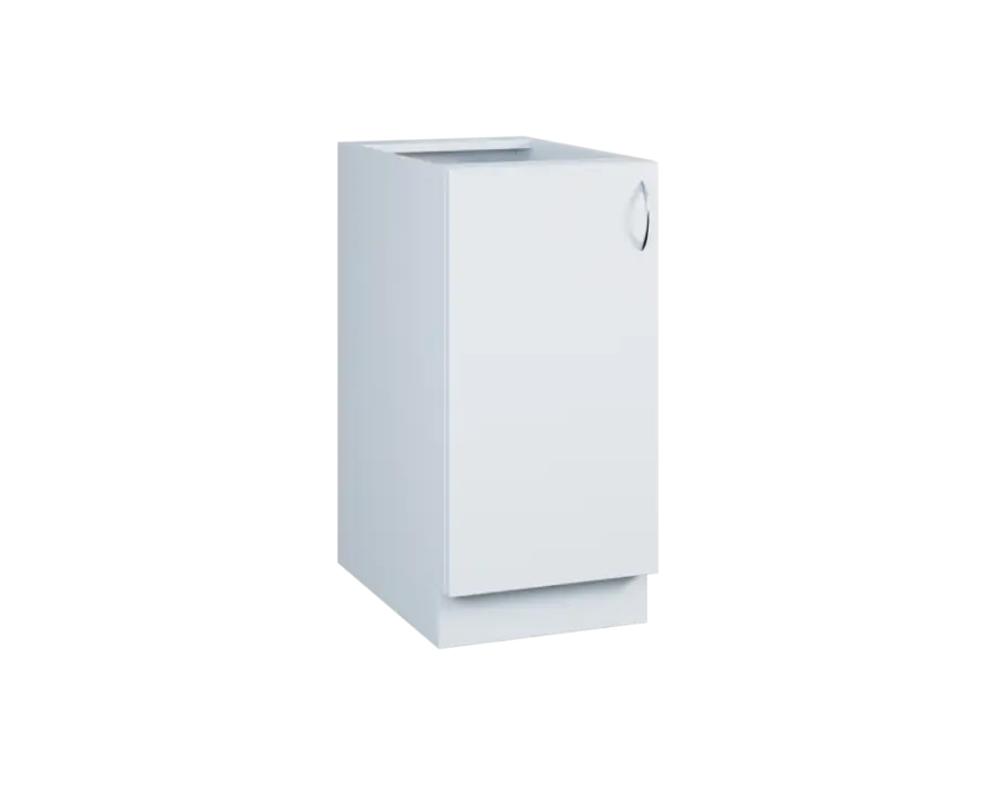 CS - 4D spodní skříňka, 1-dveřová, levá, 870x400x600, bílá