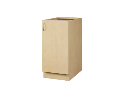 CS - 4D spodní skříňka, 1-dveřová, pravá, 870x400x600, bříza světlá