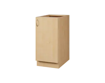 CS - 4D spodní skříňka, 1-dveřová, pravá, 870x400x600, javor horský