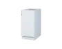 CS - 4D spodní skříňka, 1-dveřová, pravá, 870x400x600, bílá