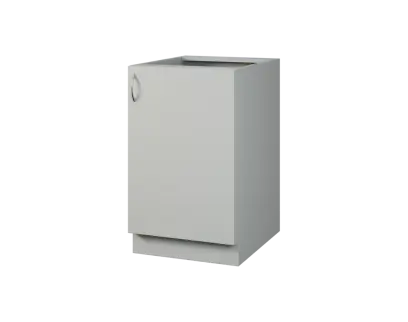 CS - 5D spodní skříňka, 1-dvéřová, pravá, 870x500x600, šedá