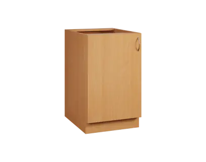 CS - 6D spodní skříňka, 1-dvéřová, levá, 870x600x600, buk royal