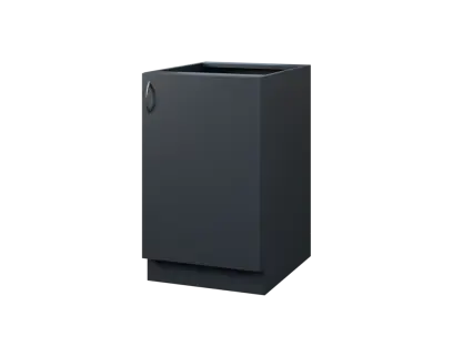 CS - 6D spodní skříňka, 1-dvéřová, pravá, 870x600x600, antracit