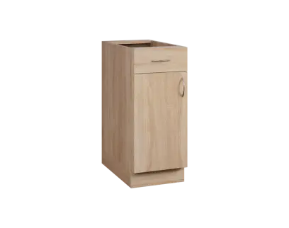 CS - 35DZ spodní skříňka, 1-dveřová, 1-zásuvková, levá, 870x350x600, dub bardolino