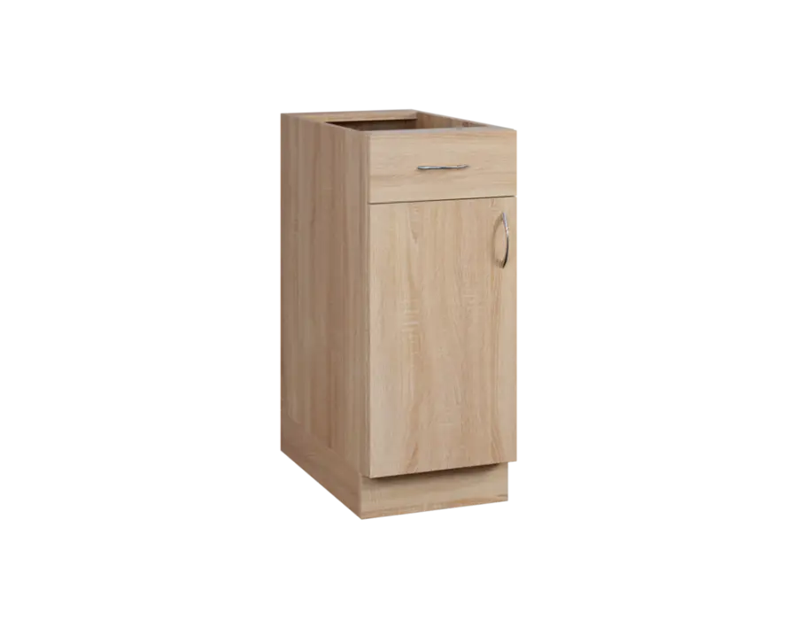 CS - 35DZ spodní skříňka, 1-dveřová, 1-zásuvková, levá, 870x350x600, dub bardolino