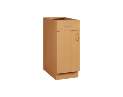 CS - 35DZ spodní skříňka, 1-dveřová, 1-zásuvková, levá, 870x350x600, buk royal
