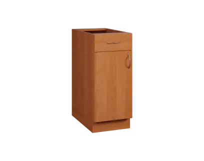 CS - 35DZ spodní skříňka, 1-dveřová, 1-zásuvková, levá, 870x350x600, olše jantar