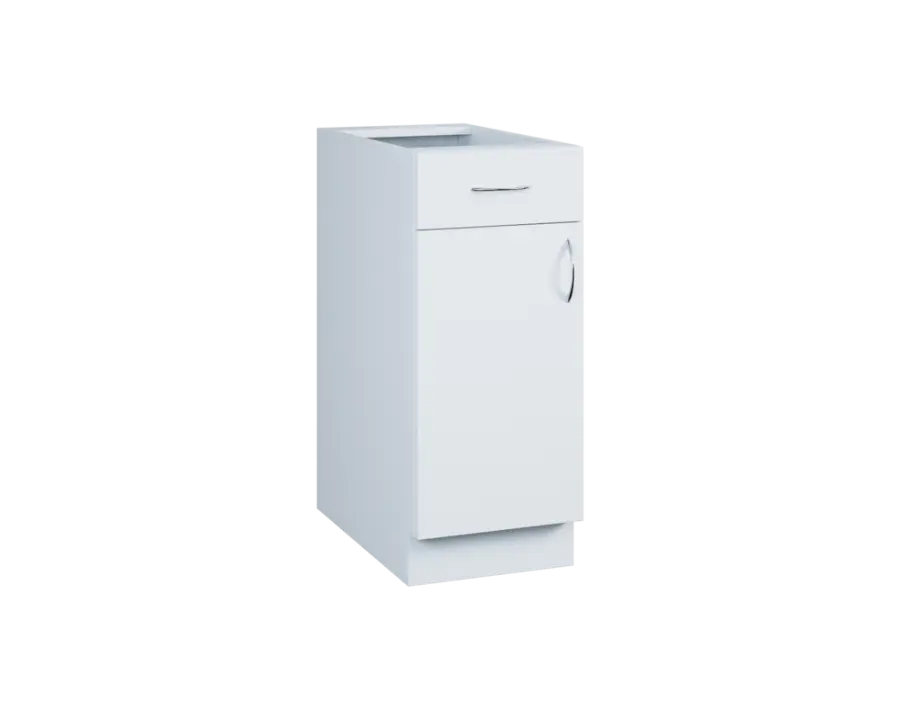 CS - 35DZ spodní skříňka, 1-dveřová, 1-zásuvková, levá, 870x350x600, bílá