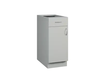 CS - 35DZ spodní skříňka, 1-dveřová, 1-zásuvková, levá, 870x350x600, šedá