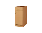CS - 35DZ spodní skříňka, 1-dveřová, 1-zásuvková, pravá, 870x350x600, buk royal