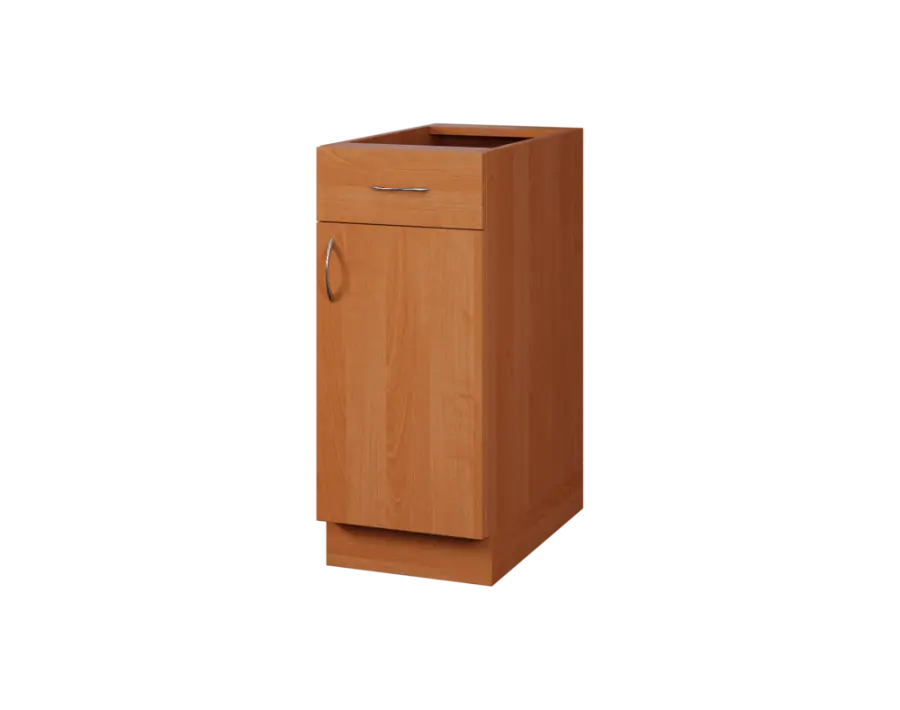 CS - 35DZ spodní skříňka, 1-dveřová, 1-zásuvková, pravá, 870x350x600, olše jantar