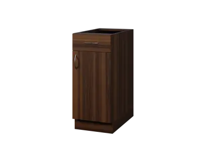 CS - 35DZ spodní skříňka, 1-dveřová, 1-zásuvková, pravá, 870x350x600, ořech královský