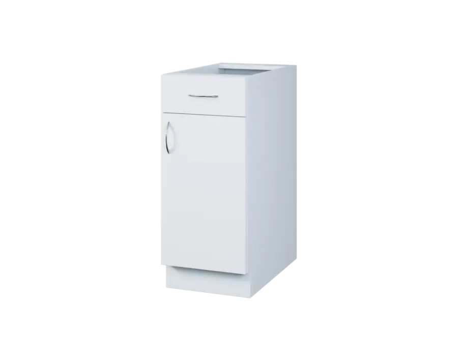 CS - 35DZ spodní skříňka, 1-dveřová, 1-zásuvková, pravá, 870x350x600, bílá