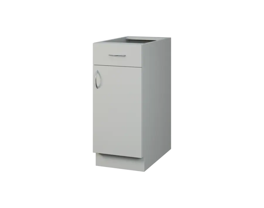 CS - 35DZ spodní skříňka, 1-dveřová, 1-zásuvková, pravá, 870x350x600, šedá