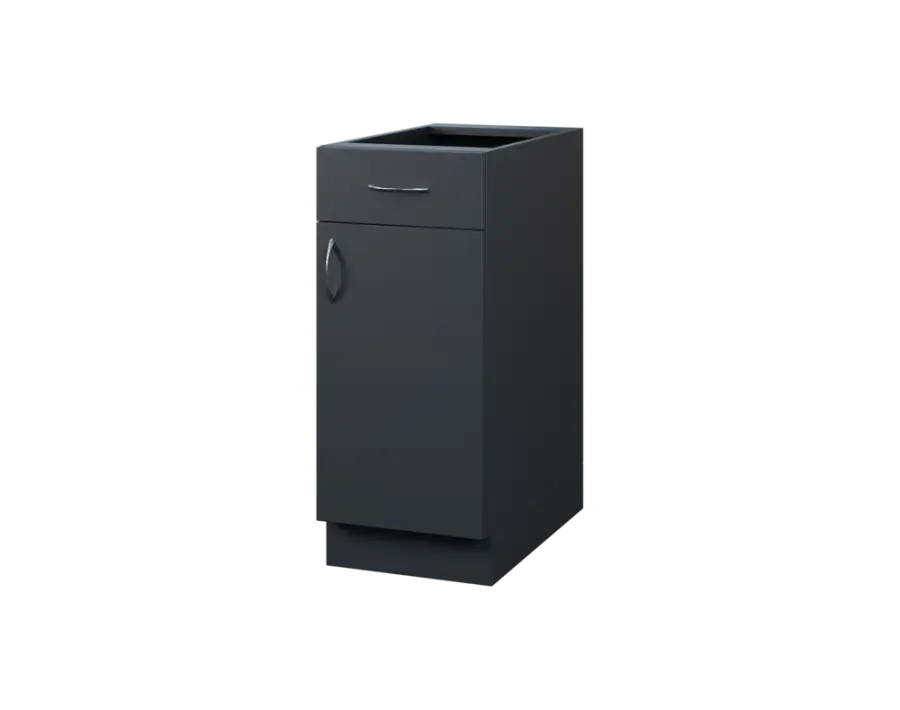 CS - 35DZ spodní skříňka, 1-dveřová, 1-zásuvková, pravá, 870x350x600, antracit