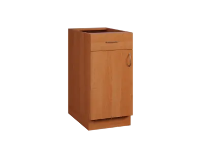 CS - 4DZ spodní skříňka, 1-dveřová, 1-zásuvková, levá, 870x400x600, olše jantar