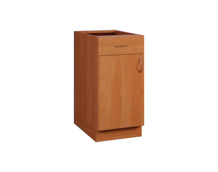 CS - 4DZ spodní skříňka, 1-dveřová, 1-zásuvková, levá, 870x400x600, olše jantar