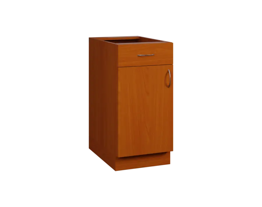 CS - 4DZ spodní skříňka, 1-dveřová, 1-zásuvková, levá, 870x400x600, třešeň šumavská