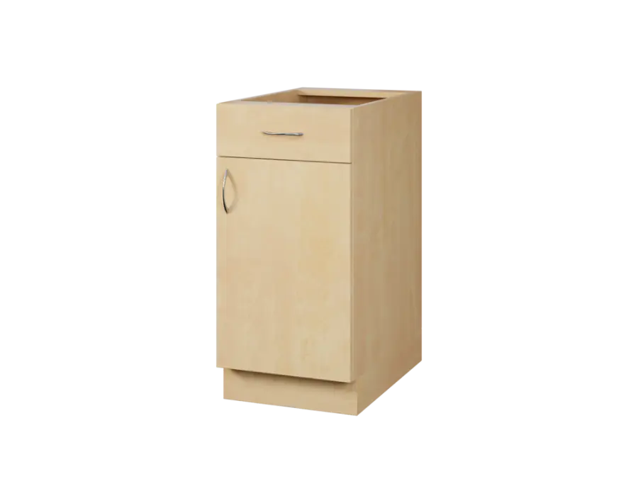CS - 4DZ spodní skříňka, 1-dveřová, 1-zásuvková, pravá, 870x400x600, bříza světlá