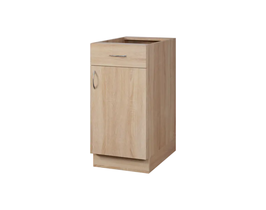 CS - 4DZ spodní skříňka, 1-dveřová, 1-zásuvková, pravá, 870x400x600, dub bardolino