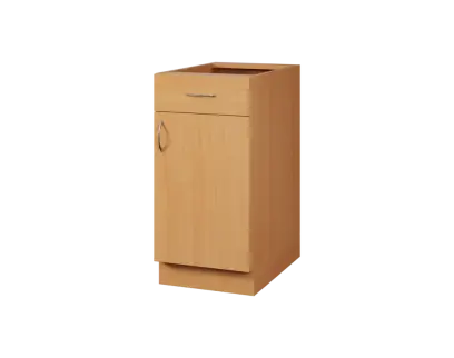 CS - 4DZ spodní skříňka, 1-dveřová, 1-zásuvková, pravá, 870x400x600, buk royal