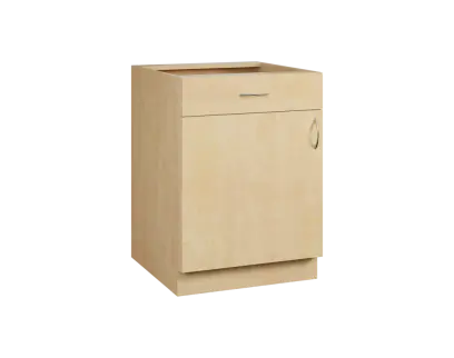 CS - 6DZ spodní skříňka, 1-dveřová, 1-zásuvková, levá, 870x600x600, bříza světlá