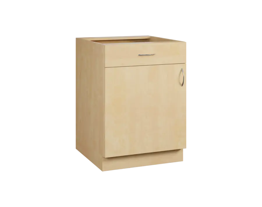 CS - 6DZ spodní skříňka, 1-dveřová, 1-zásuvková, levá, 870x600x600, bříza světlá