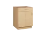 CS - 6DZ spodní skříňka, 1-dveřová, 1-zásuvková, levá, 870x600x600, javor horský