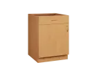 CS - 6DZ spodní skříňka, 1-dveřová, 1-zásuvková, levá, 870x600x600, buk royal