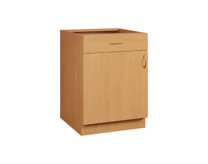 CS - 6DZ spodní skříňka, 1-dveřová, 1-zásuvková, levá, 870x600x600, buk royal