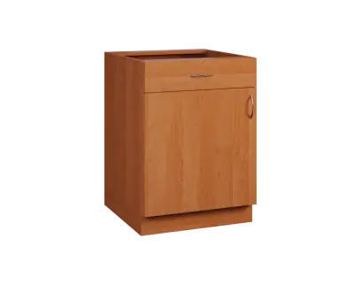 CS - 6DZ spodní skříňka, 1-dveřová, 1-zásuvková, levá, 870x600x600, olše jantar
