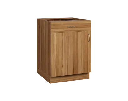 CS - 6DZ spodní skříňka, 1-dveřová, 1-zásuvková, levá, 870x600x600, ořech světlý