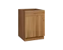 CS - 6DZ spodní skříňka, 1-dveřová, 1-zásuvková, levá, 870x600x600, ořech světlý