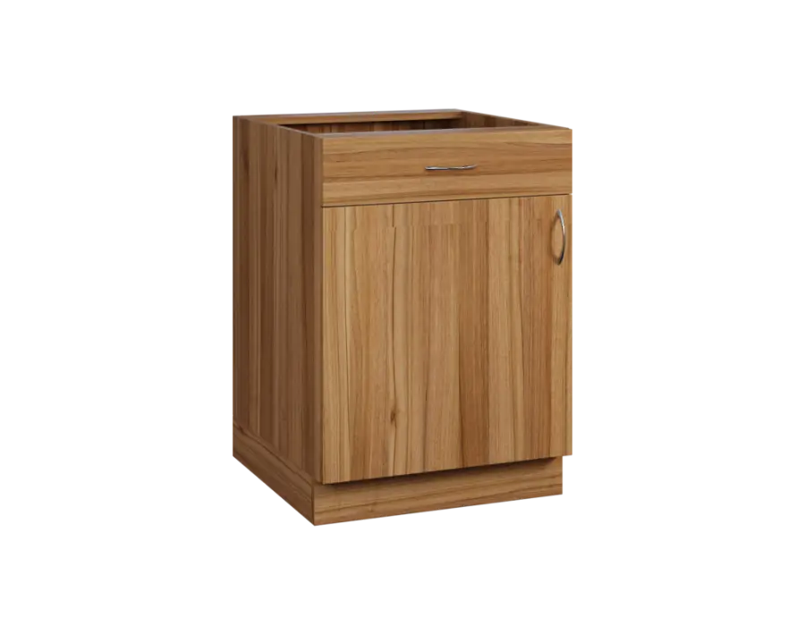 CS - 6DZ spodní skříňka, 1-dveřová, 1-zásuvková, levá, 870x600x600, ořech světlý