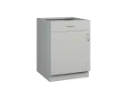 CS - 6DZ spodní skříňka, 1-dveřová, 1-zásuvková, levá, 870x600x600, šedá