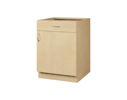 CS - 6DZ spodní skříňka, 1-dveřová, 1-zásuvková, pravá, 870x600x600, bříza světlá