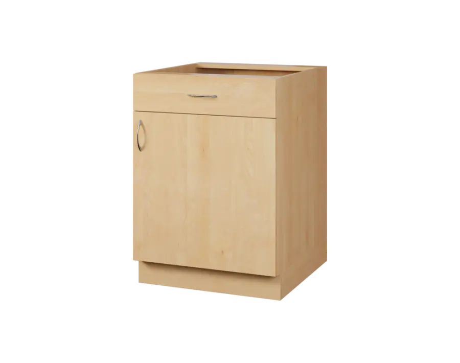 CS - 6DZ spodní skříňka, 1-dveřová, 1-zásuvková, pravá, 870x600x600, javor horský