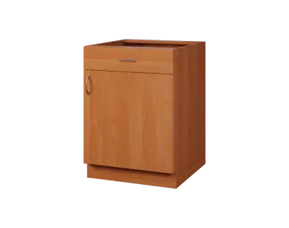 CS - 6DZ spodní skříňka, 1-dveřová, 1-zásuvková, pravá, 870x600x600, olše jantar
